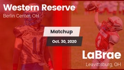 Matchup: Western Reserve vs. LaBrae  2020