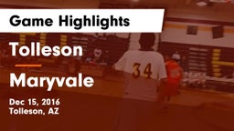 Tolleson  vs Maryvale  Game Highlights - Dec 15, 2016