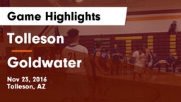 Tolleson  vs Goldwater Game Highlights - Nov 23, 2016