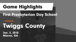 First Presbyterian Day School vs Twiggs County  Game Highlights - Jan. 3, 2018