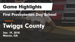 First Presbyterian Day School vs Twiggs County  Game Highlights - Jan. 19, 2018