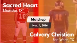 Matchup: Sacred Heart High vs. Calvary Christian  2016