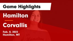Hamilton  vs Corvallis  Game Highlights - Feb. 8, 2022