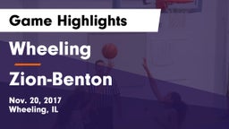 Wheeling  vs Zion-Benton  Game Highlights - Nov. 20, 2017
