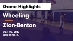 Wheeling  vs Zion-Benton  Game Highlights - Dec. 28, 2017