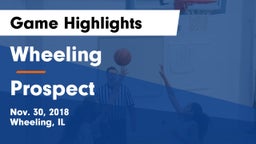 Wheeling  vs Prospect  Game Highlights - Nov. 30, 2018
