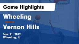 Wheeling  vs Vernon Hills  Game Highlights - Jan. 21, 2019