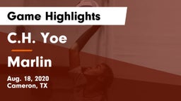 C.H. Yoe  vs Marlin  Game Highlights - Aug. 18, 2020