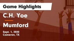 C.H. Yoe  vs Mumford  Game Highlights - Sept. 1, 2020