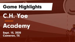 C.H. Yoe  vs Academy Game Highlights - Sept. 15, 2020