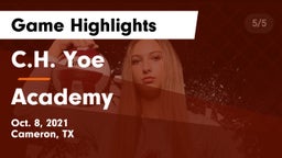 C.H. Yoe  vs Academy Game Highlights - Oct. 8, 2021