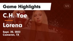 C.H. Yoe  vs Lorena  Game Highlights - Sept. 20, 2022