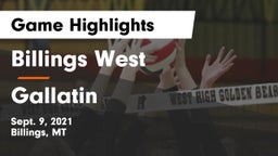 Billings West  vs Gallatin  Game Highlights - Sept. 9, 2021