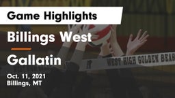 Billings West  vs Gallatin  Game Highlights - Oct. 11, 2021