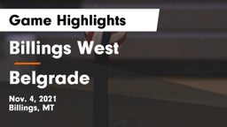 Billings West  vs Belgrade  Game Highlights - Nov. 4, 2021