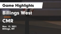 Billings West  vs CMR Game Highlights - Nov. 13, 2021