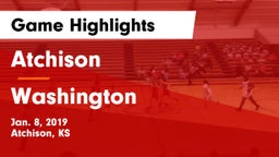 Atchison  vs Washington  Game Highlights - Jan. 8, 2019