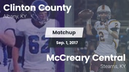 Matchup: Clinton County vs. McCreary Central  2017