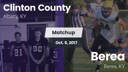 Matchup: Clinton County vs. Berea  2017
