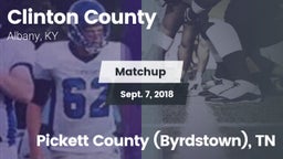 Matchup: Clinton County vs. Pickett County (Byrdstown), TN 2018