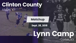 Matchup: Clinton County vs. Lynn Camp  2018