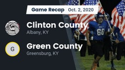 Recap: Clinton County  vs. Green County  2020