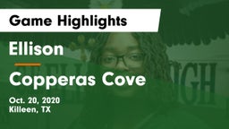 Ellison  vs Copperas Cove  Game Highlights - Oct. 20, 2020