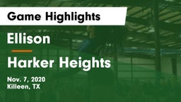 Ellison  vs Harker Heights  Game Highlights - Nov. 7, 2020