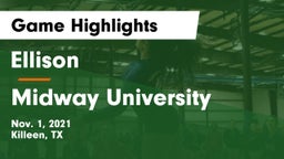 Ellison  vs Midway University Game Highlights - Nov. 1, 2021