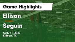Ellison  vs Seguin  Game Highlights - Aug. 11, 2022