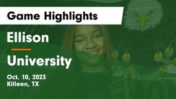 Ellison  vs University  Game Highlights - Oct. 10, 2023