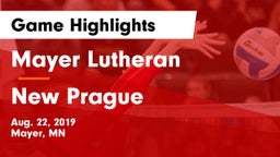 Mayer Lutheran  vs New Prague  Game Highlights - Aug. 22, 2019