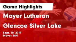 Mayer Lutheran  vs Glencoe Silver Lake  Game Highlights - Sept. 10, 2019