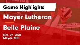 Mayer Lutheran  vs Belle  Plaine Game Highlights - Oct. 22, 2020