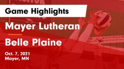 Mayer Lutheran  vs Belle Plaine  Game Highlights - Oct. 7, 2021