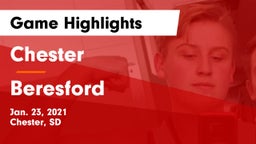 Chester  vs Beresford  Game Highlights - Jan. 23, 2021