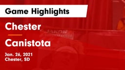 Chester  vs Canistota  Game Highlights - Jan. 26, 2021