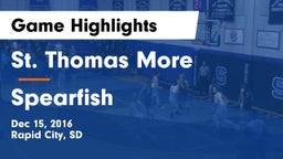 St. Thomas More vs Spearfish  Game Highlights - Dec 15, 2016