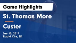 St. Thomas More vs Custer Game Highlights - Jan 10, 2017