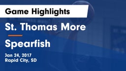 St. Thomas More  vs Spearfish  Game Highlights - Jan 24, 2017