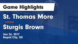 St. Thomas More  vs Sturgis Brown  Game Highlights - Jan 26, 2017