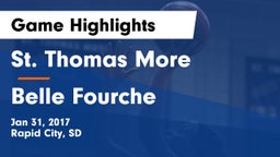 St. Thomas More  vs Belle Fourche  Game Highlights - Jan 31, 2017