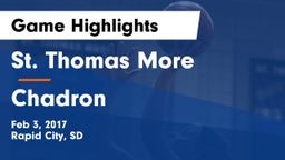 St. Thomas More  vs Chadron  Game Highlights - Feb 3, 2017