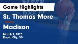 St. Thomas More  vs Madison  Game Highlights - March 9, 2017