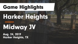 Harker Heights  vs Midway JV Game Highlights - Aug. 24, 2019