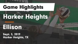 Harker Heights  vs Ellison  Game Highlights - Sept. 3, 2019