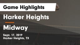 Harker Heights  vs Midway  Game Highlights - Sept. 17, 2019