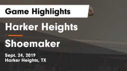 Harker Heights  vs Shoemaker  Game Highlights - Sept. 24, 2019