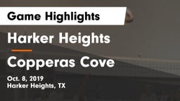 Harker Heights  vs Copperas Cove  Game Highlights - Oct. 8, 2019