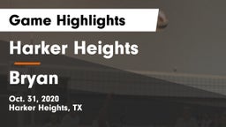 Harker Heights  vs Bryan  Game Highlights - Oct. 31, 2020